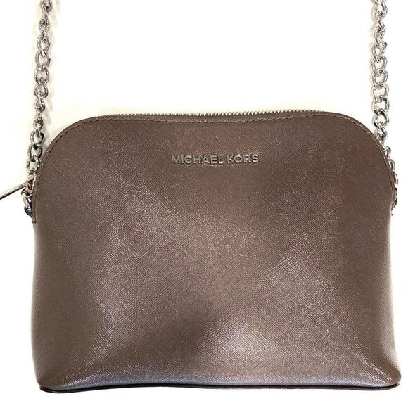 MICHAEL KORS Saffiano Leather Dome Crossbody - Picture 3 of 16